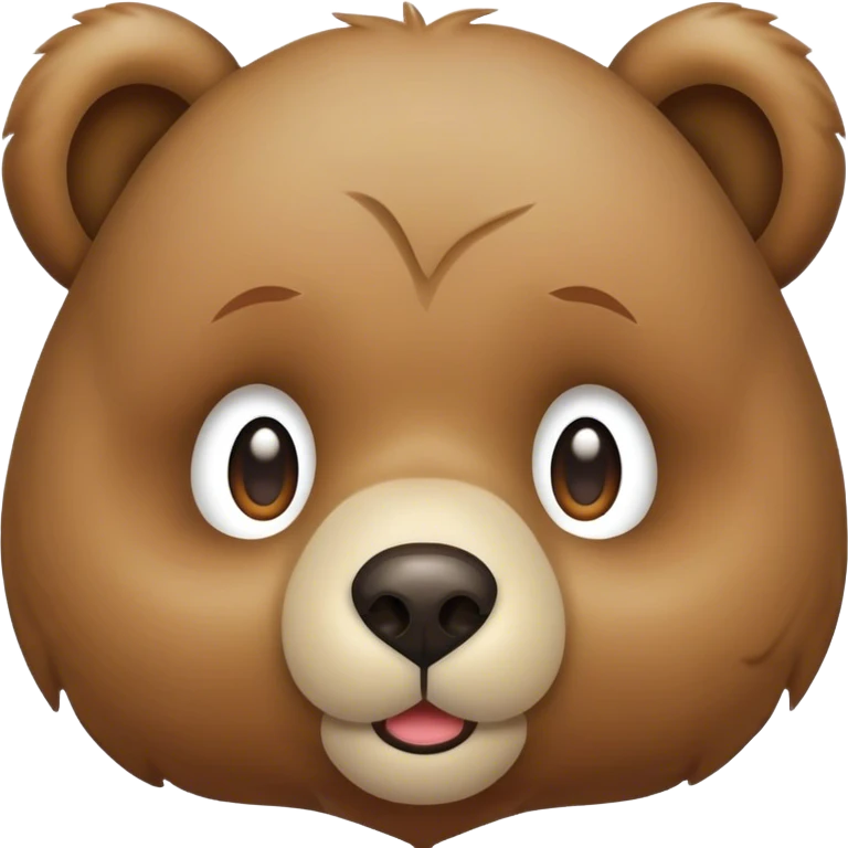 Kissy bear face emoji