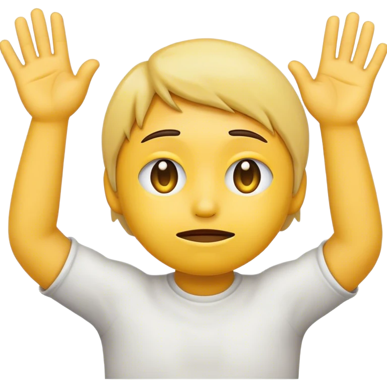 sad emoji with raised ha emoji
