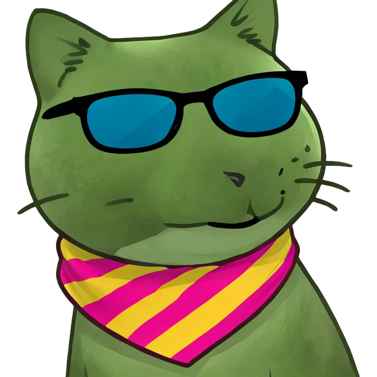 Cat with sunglasses emoji