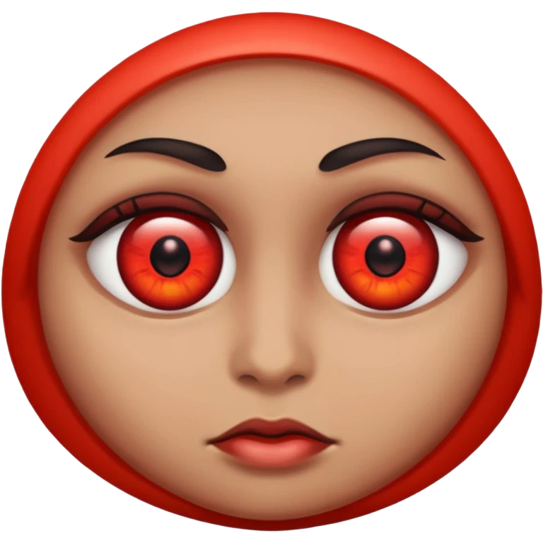 red eyes emoji