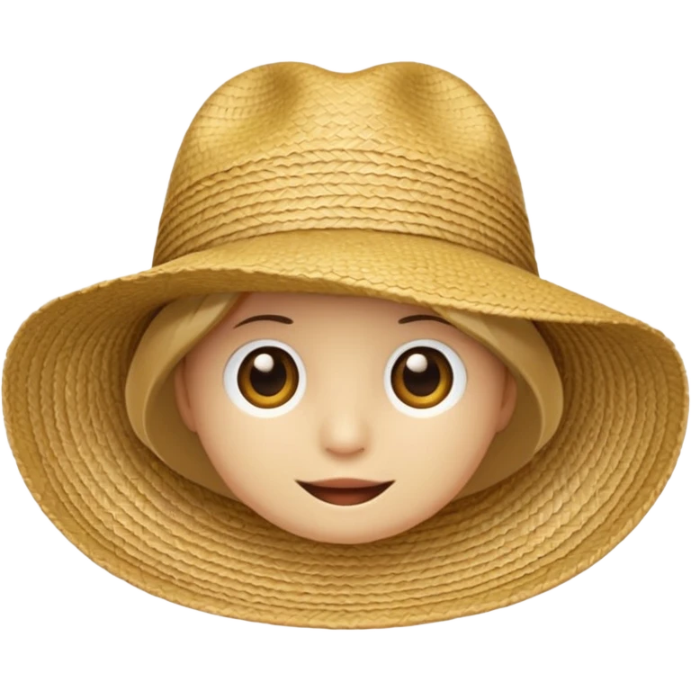 Create strow hat fom one piece emoji emoji