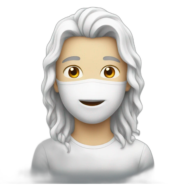 White b emoji