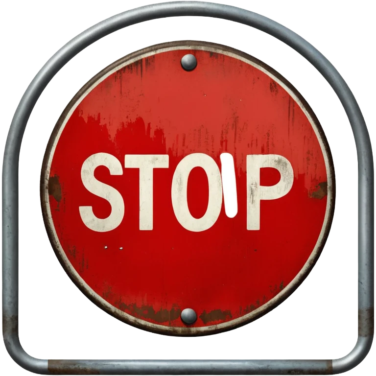 Stop hate (road sign) emoji