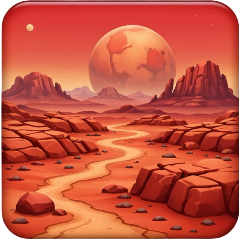 Mars planet emoji