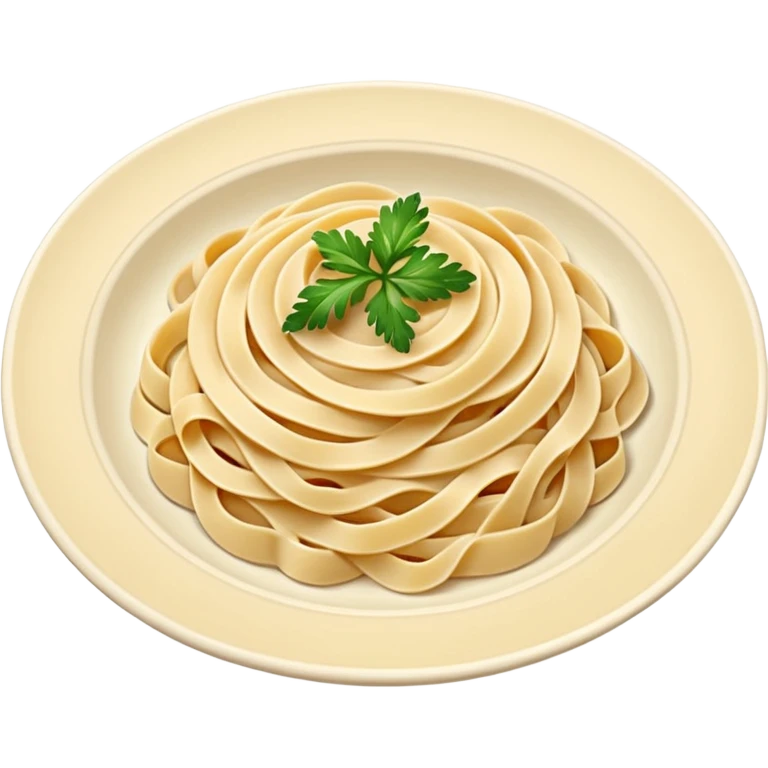 cream Pasta on a plate emoji