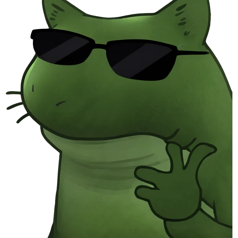 Cat with sunglasses emoji