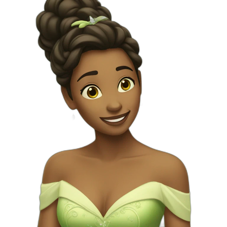 Tiana pose emoji