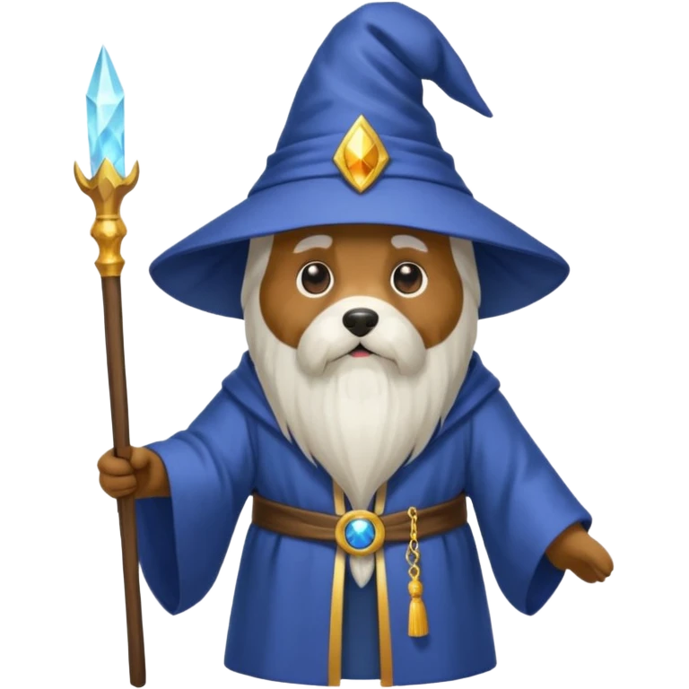 Dog wizard emoji