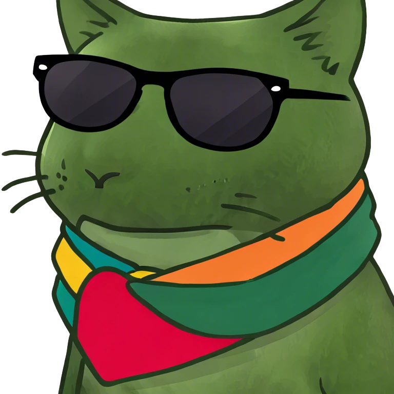 Cat with sunglasses emoji