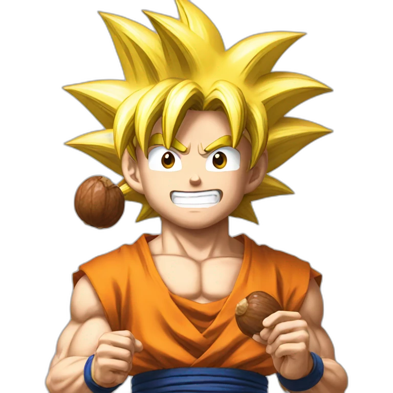 goku holding nuts emoji
