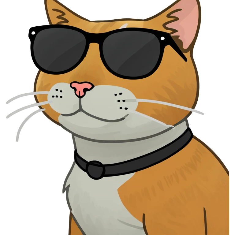Cat with sunglasses emoji