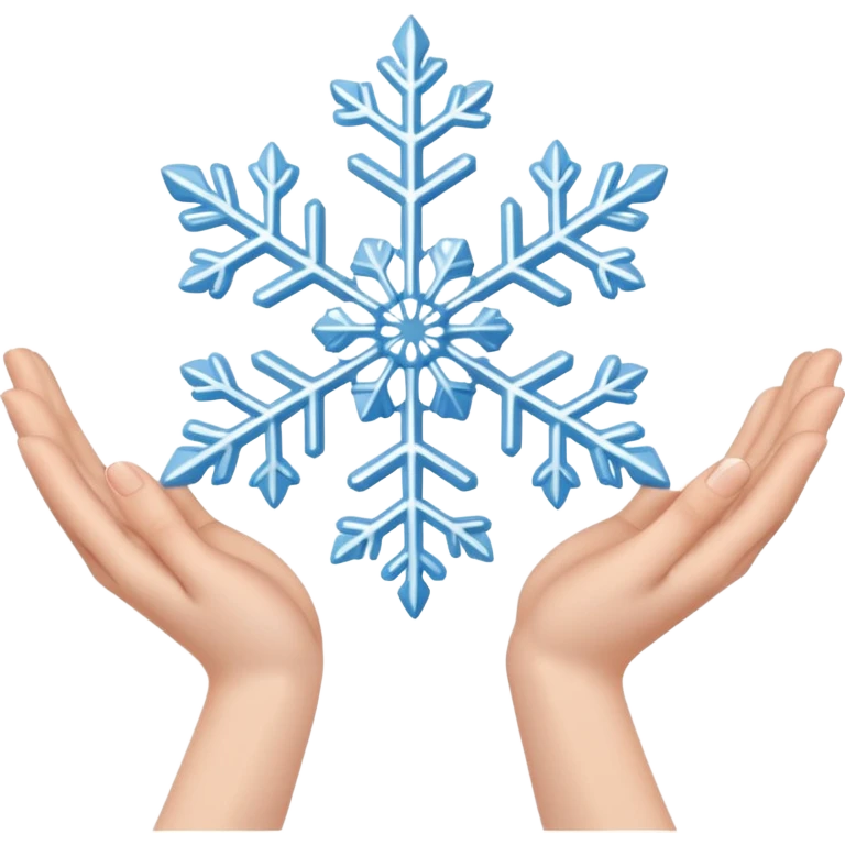 🤲🏻+❄️ emoji