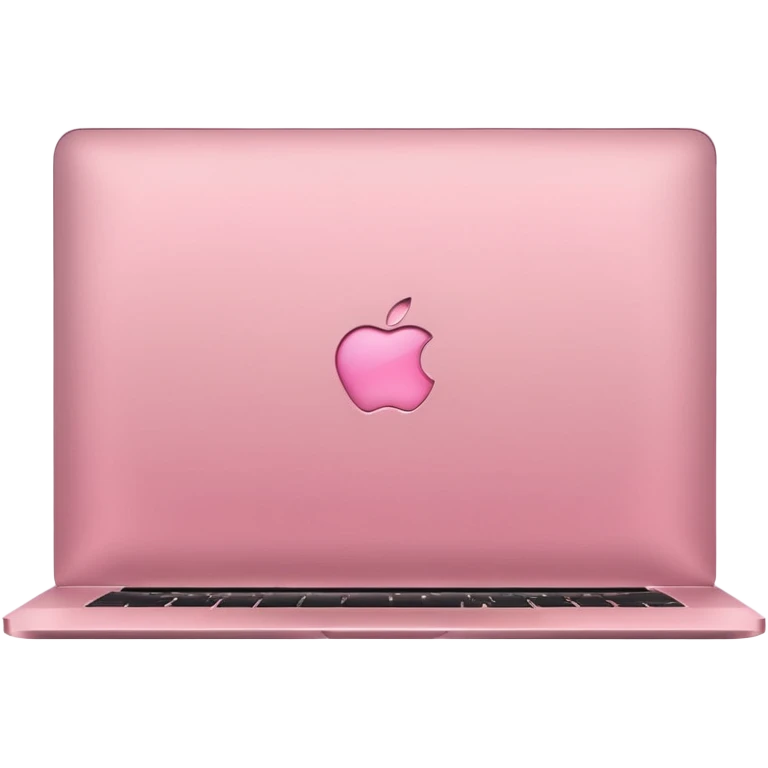A pink Macbook emoji