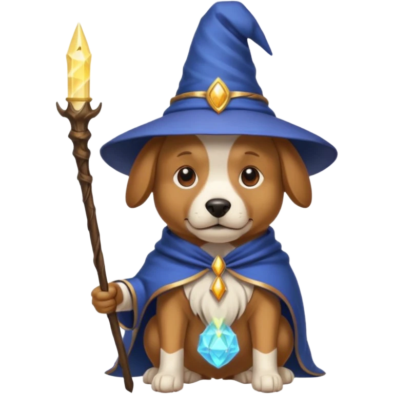 Dog wizard emoji