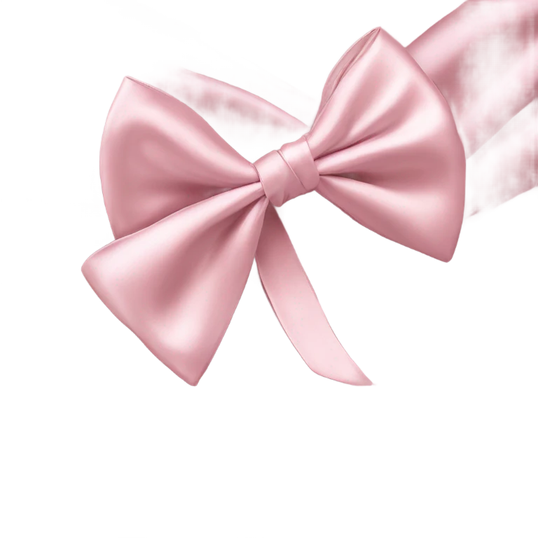 Light pink bows emoji