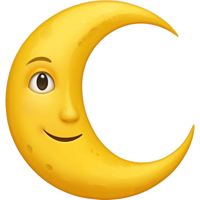 a half moon emoji