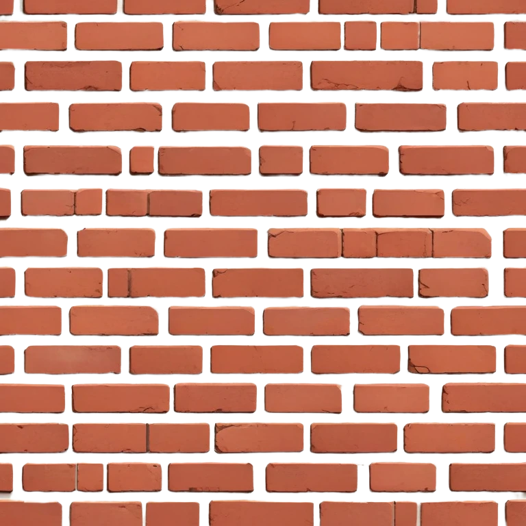 brick wall viewed from the side, perspective view emoji