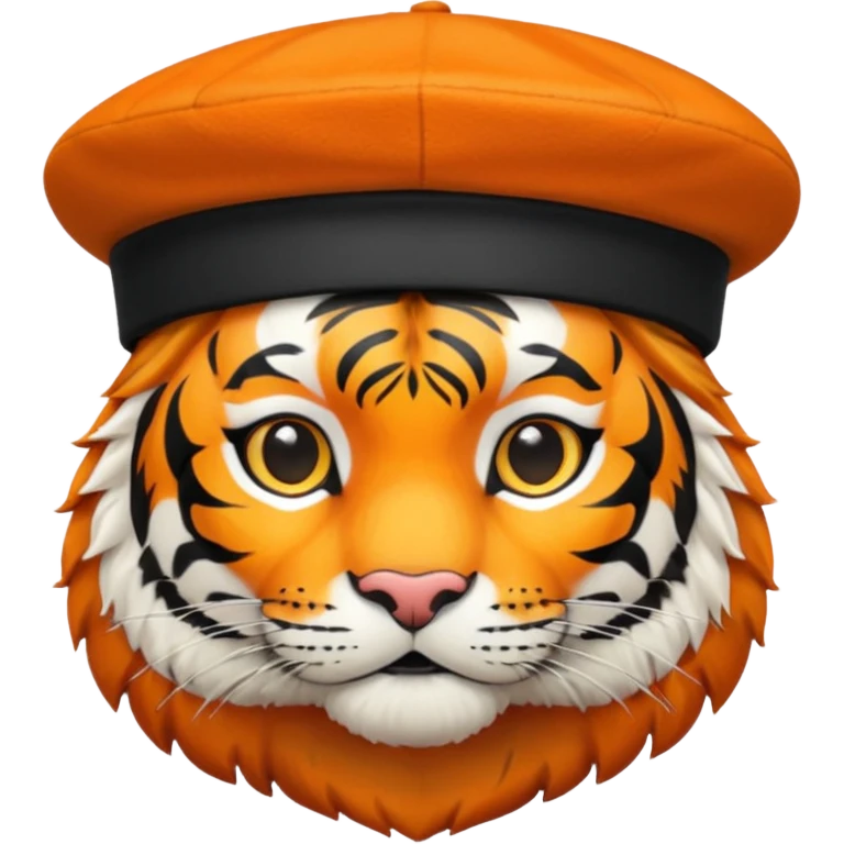 tiger with beret emoji