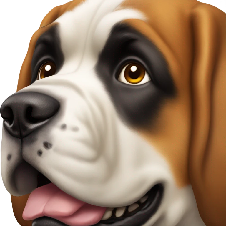 Saint Bernard head emoji