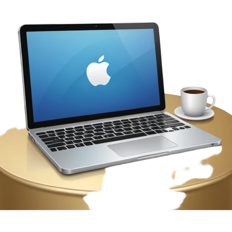 laptop on the table emoji