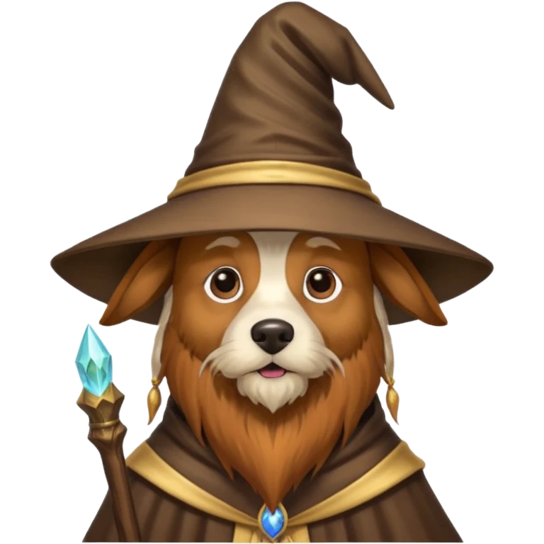 Dog wizard emoji