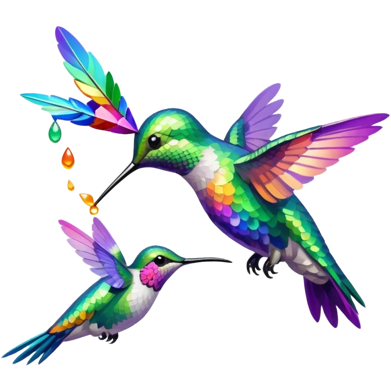 Hummingbird Drinking Nectar emoji