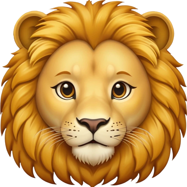 friendly lion face emoji