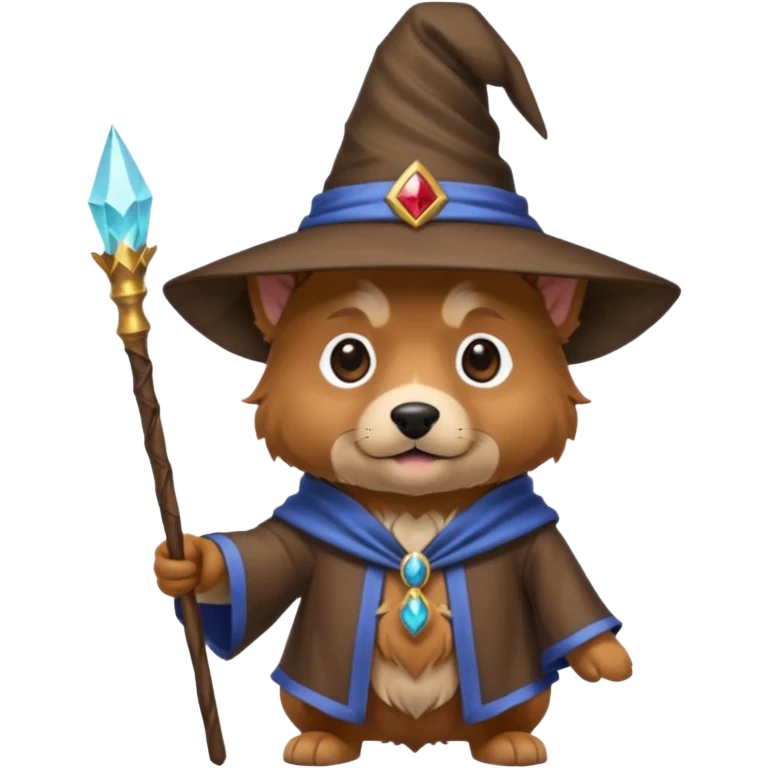 Dog wizard emoji