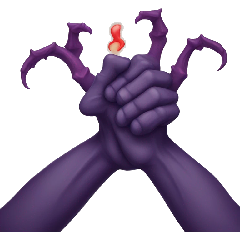 demons shaking hand emoji