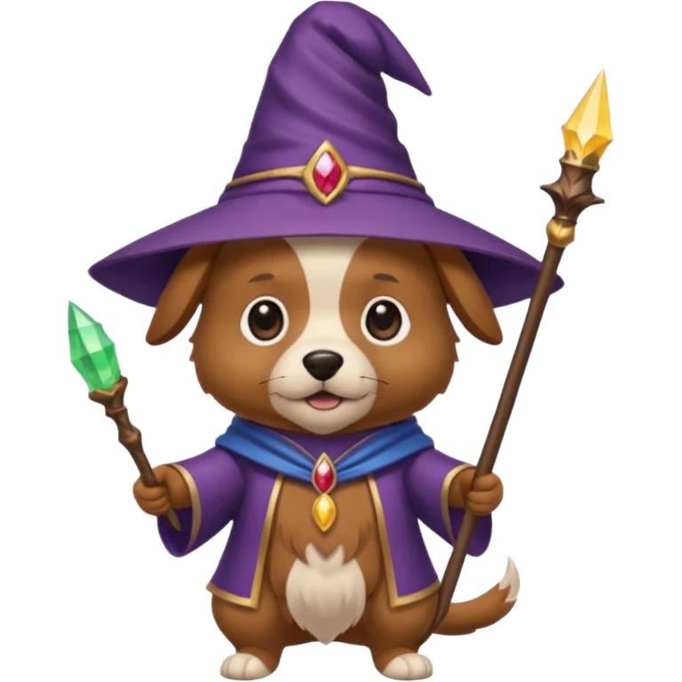 Dog wizard emoji