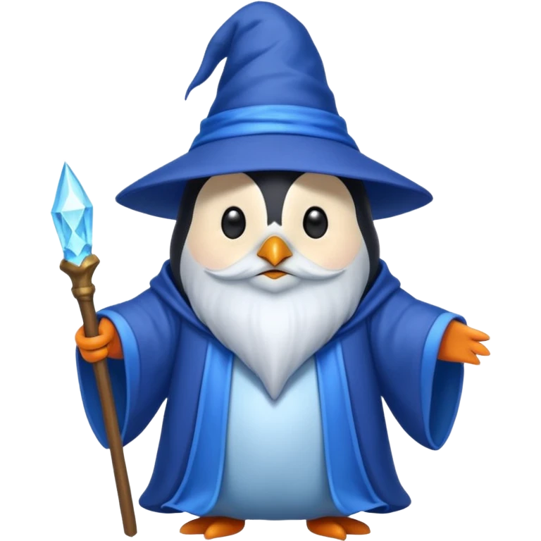 Penguin Wizard emoji
