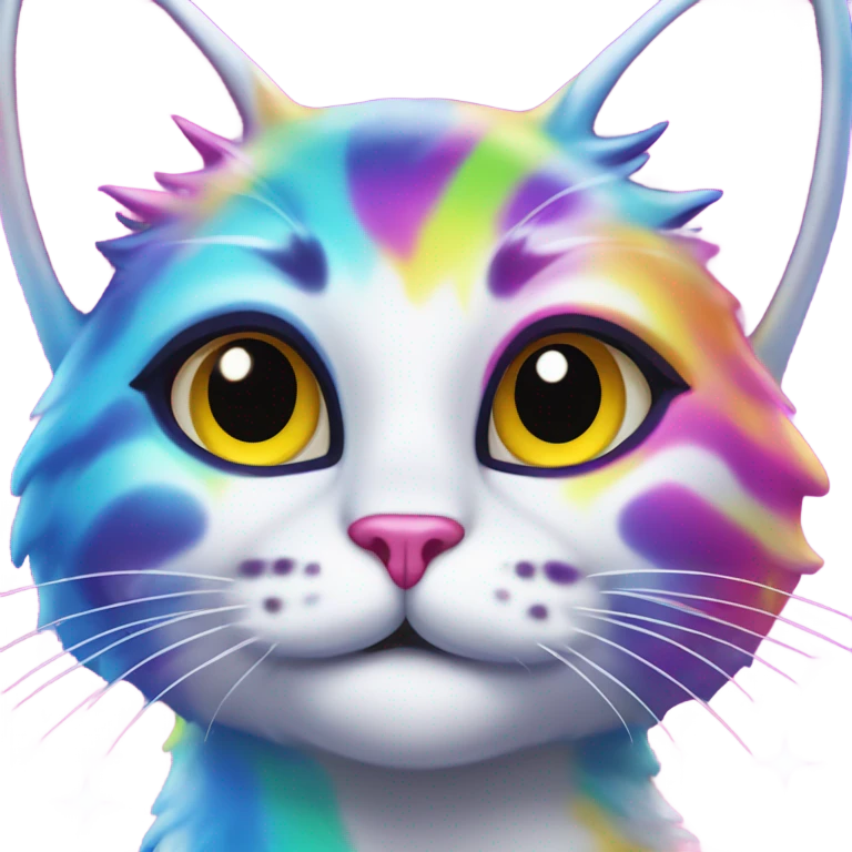 Lisa frank Christmas cat  emoji
