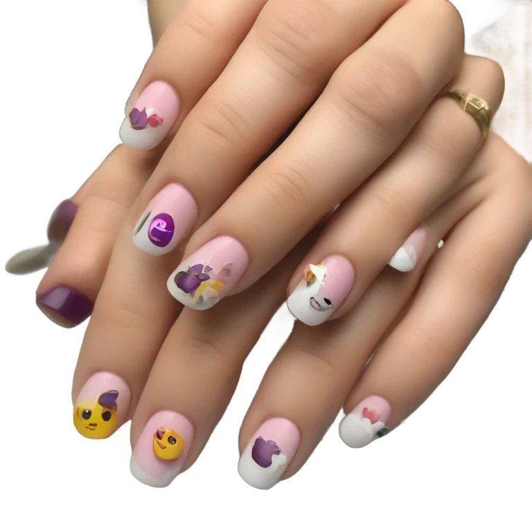 Nails done in salon emoji