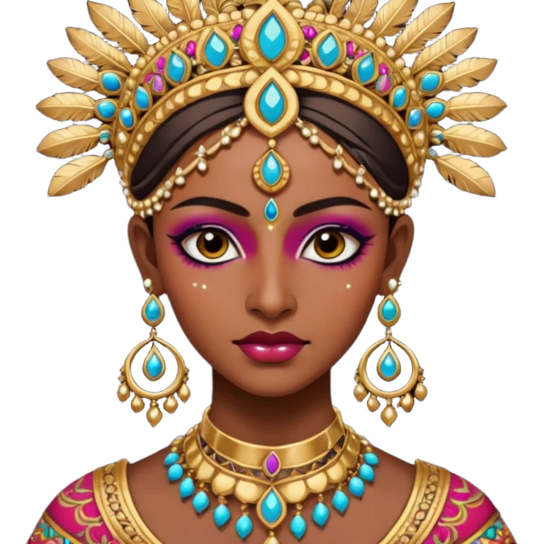 indian dancer face emoji