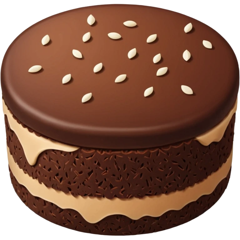 chocolate rice cake emoji