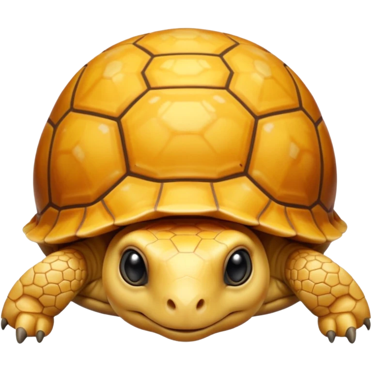 A young very small yellow tortoise emoji
