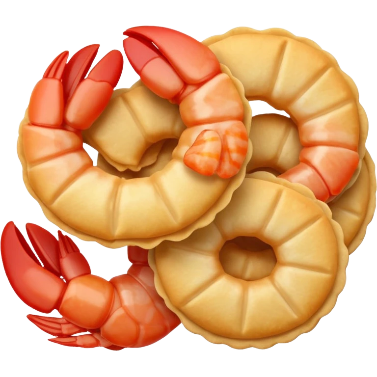 Shrimp cracker emoji