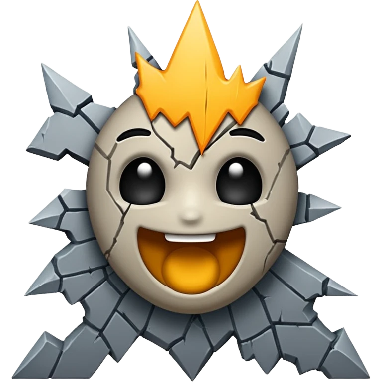 Crack on a wall  emoji