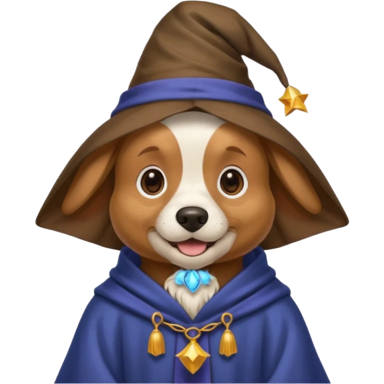Dog wizard emoji