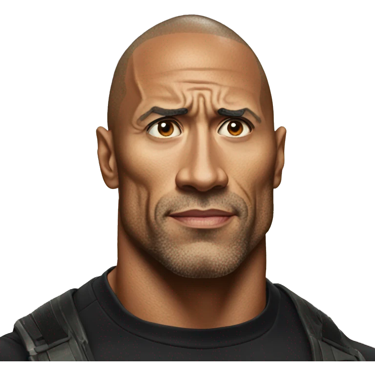 The rock side eye emoji