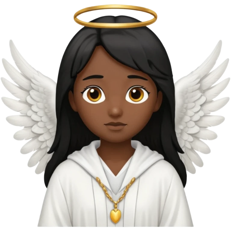 angel negro emoji