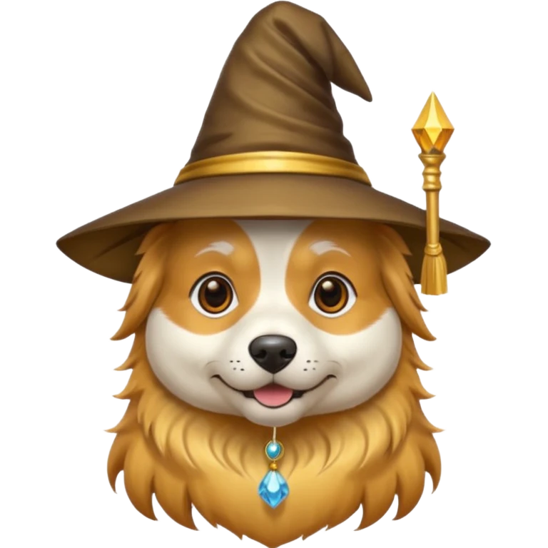 Dog wizard emoji