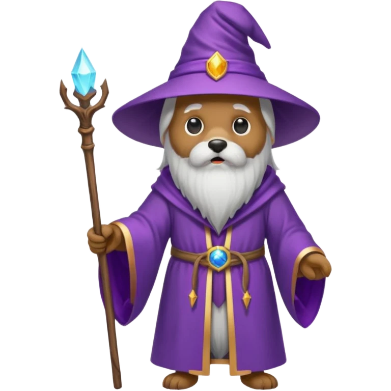 Dog wizard emoji