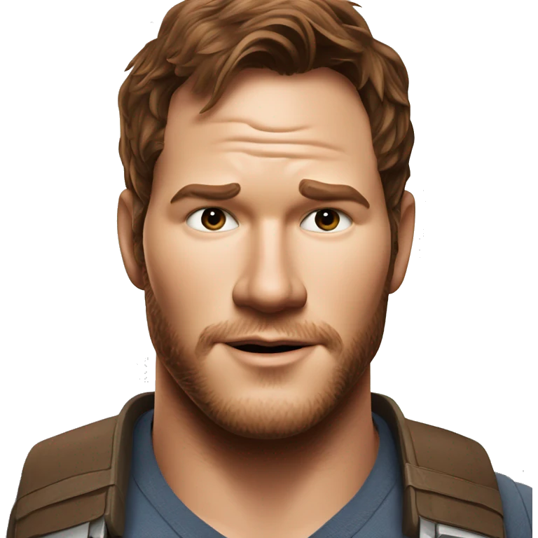 Chris pratt from Jurassic world emoji