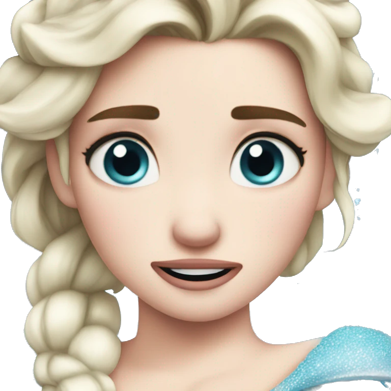Elsa crying  emoji