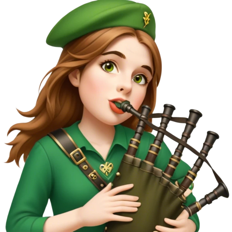 Green Bagpiper emoji