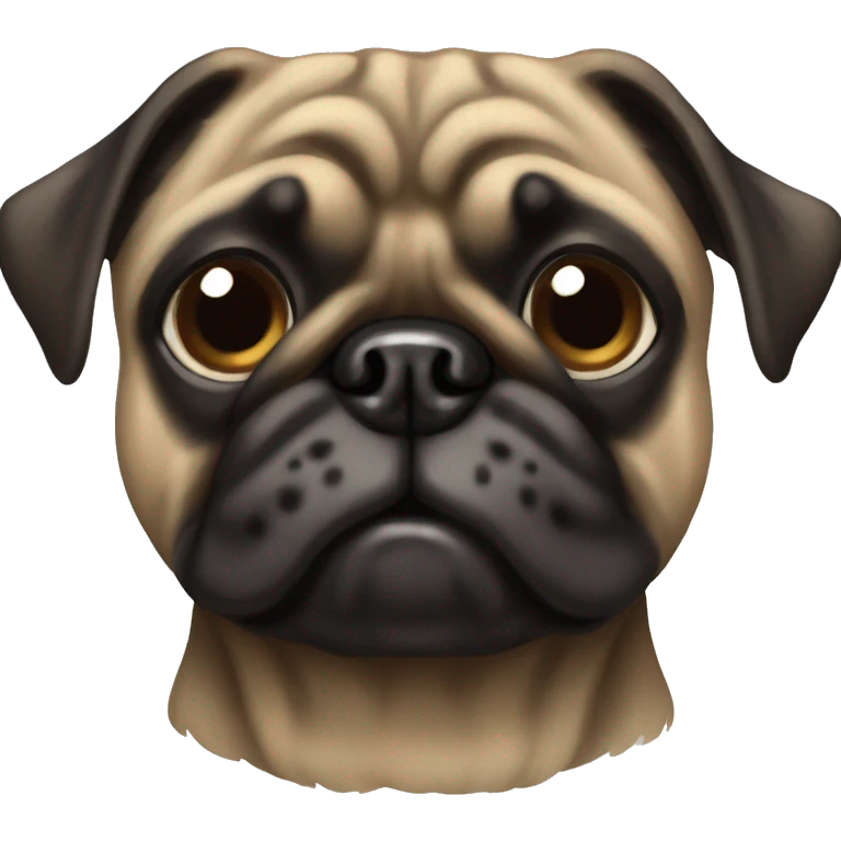 Brindle pug emoji
