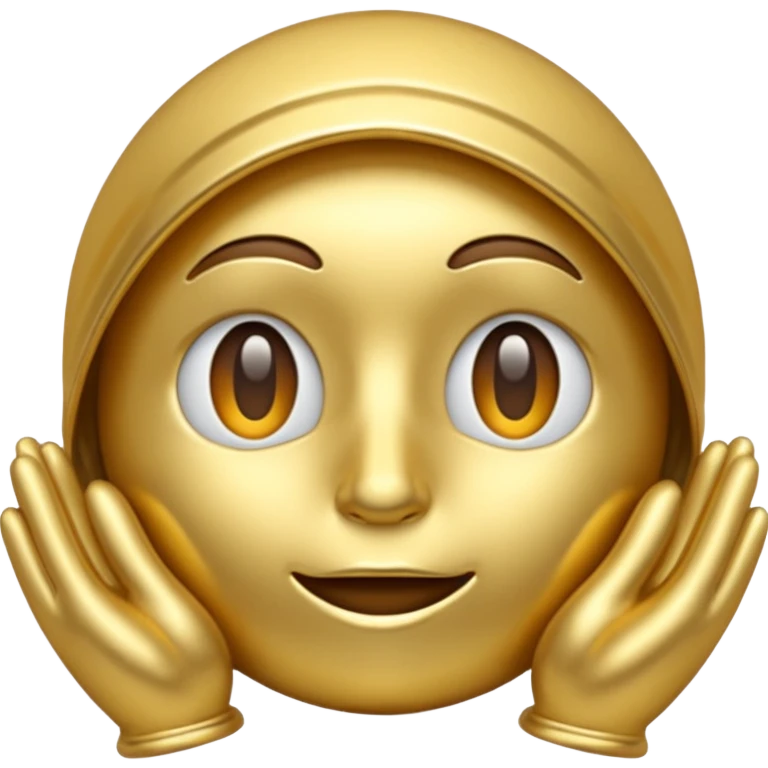 🤍 in gold emoji