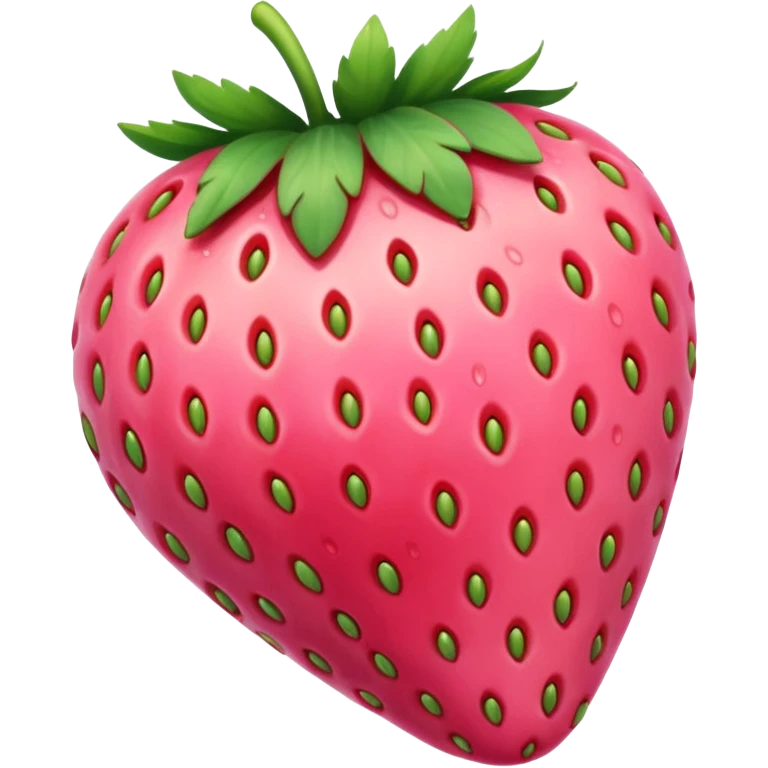Pink strawberry emoji