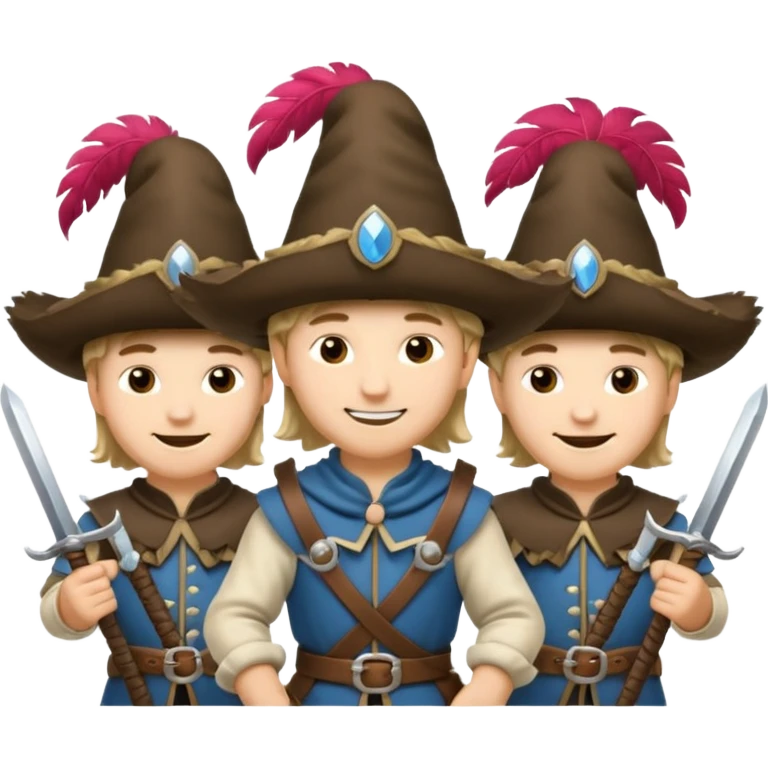 3 silahşörler emoji